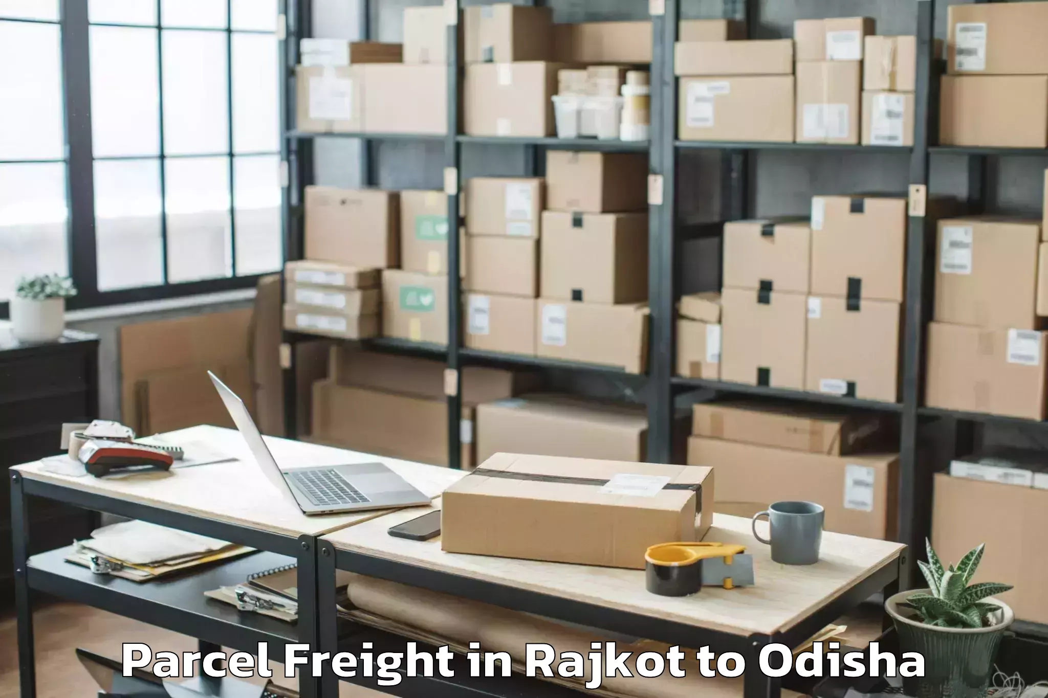 Easy Rajkot to Kanjipani Parcel Freight Booking